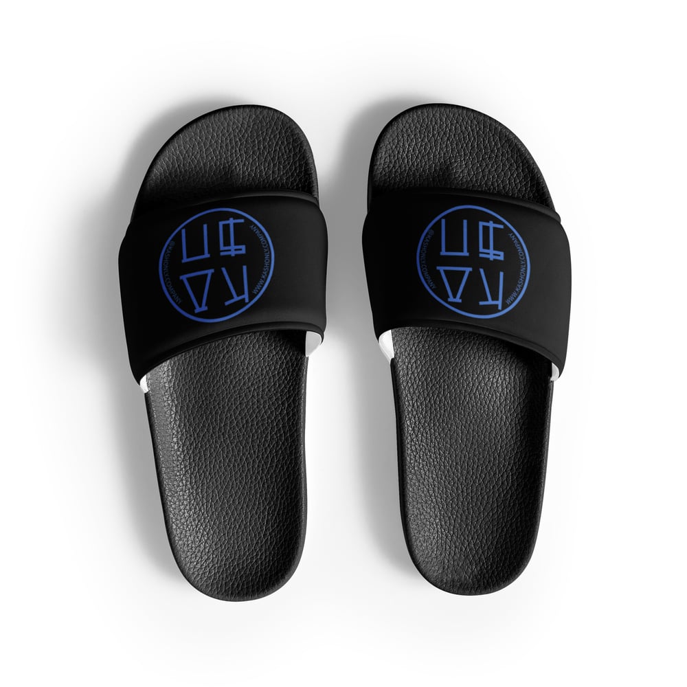 Image of KASHONLY MEN'S SLIDES-BLACK