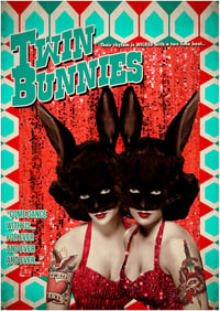 Twin Bunnies Poster Print