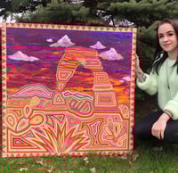 Delicate Arch Acrylic Painting 