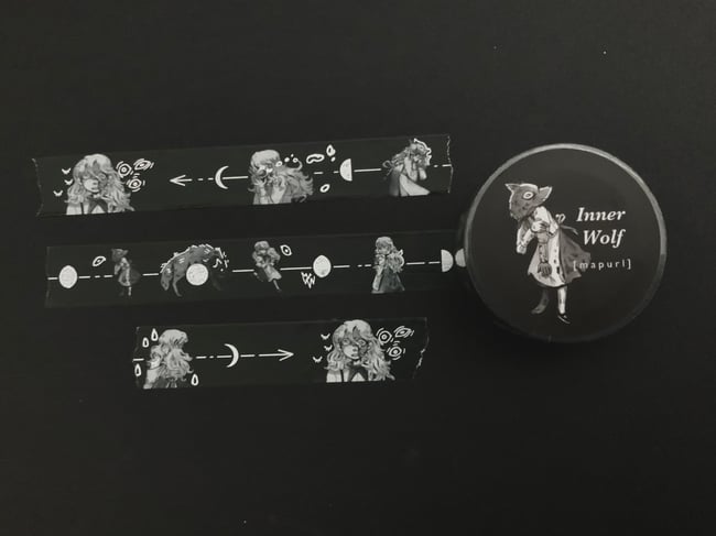 Inner Wolf Holo Washi Tape