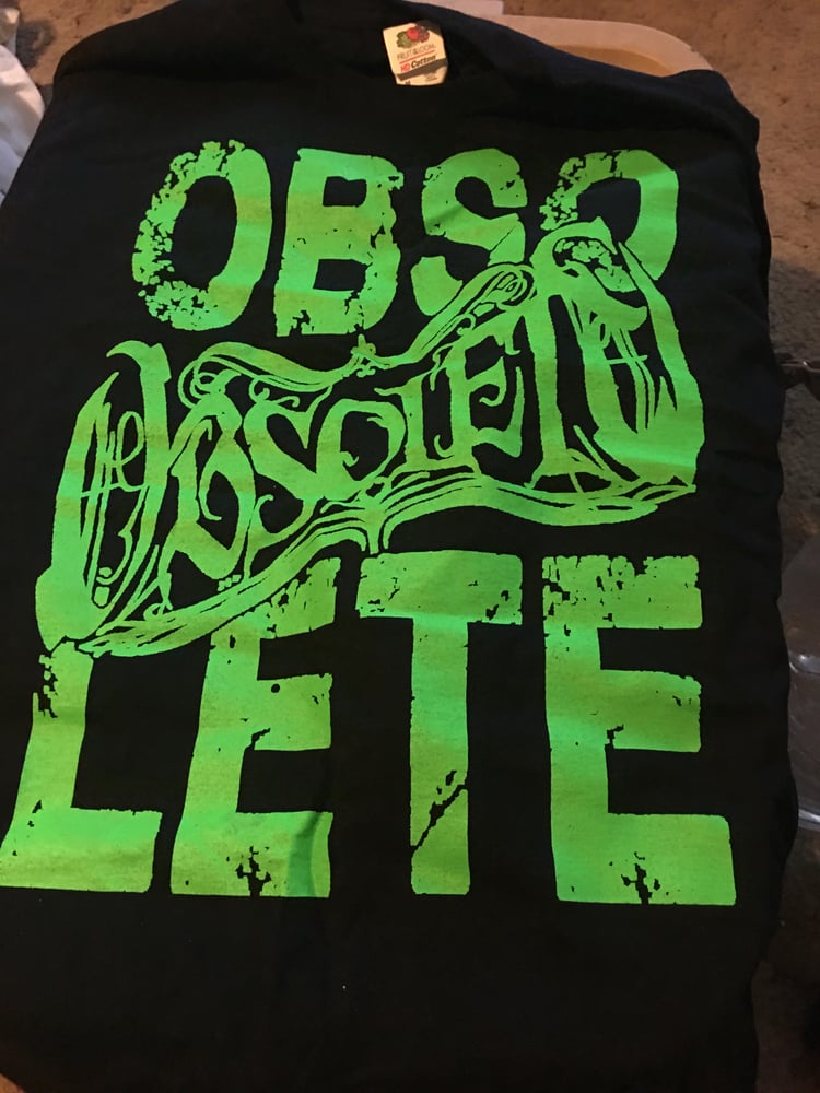 Image of Obso-lete Green Print Shirt