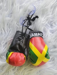 Image 2 of Jamaican rasta flag boxing gloves 