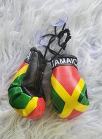 Image 3 of Jamaican rasta flag boxing gloves 