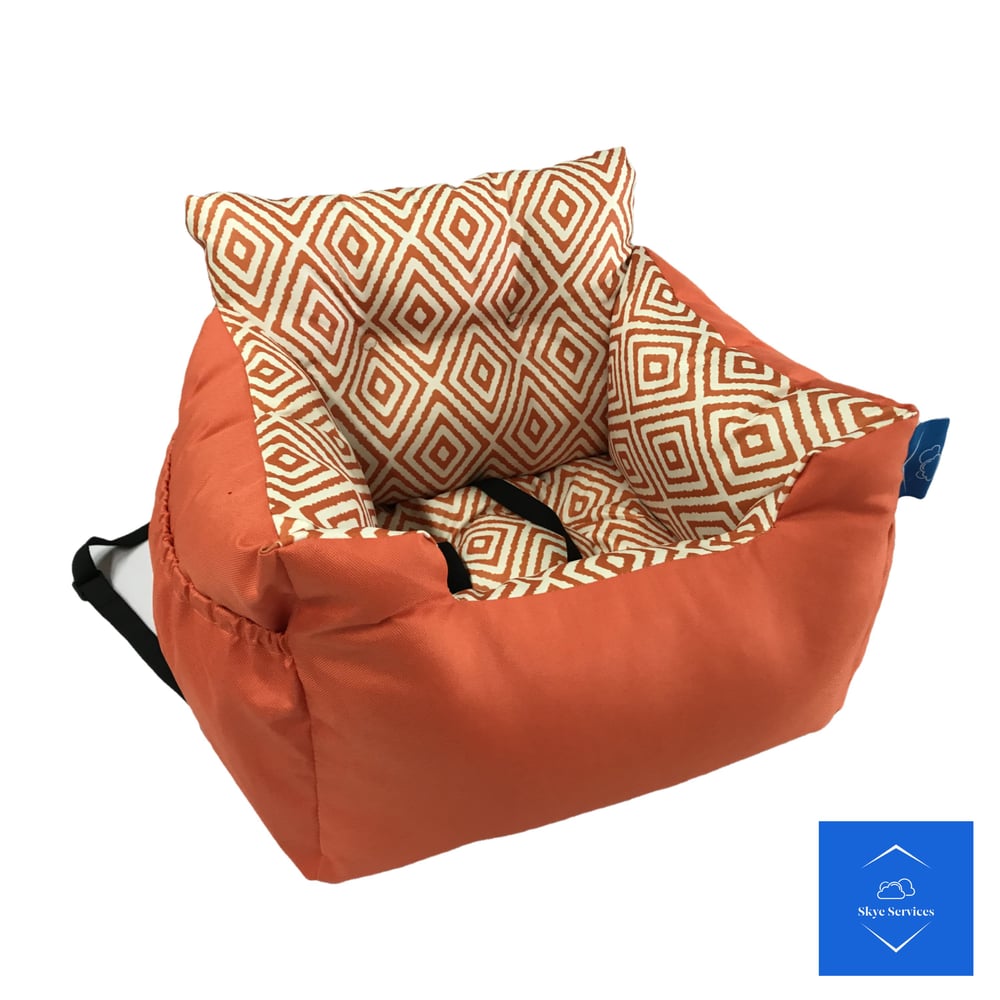 Image of Skye Services Waterproof Dog Car Seat With Removable Cushion Pillow Booster Seat