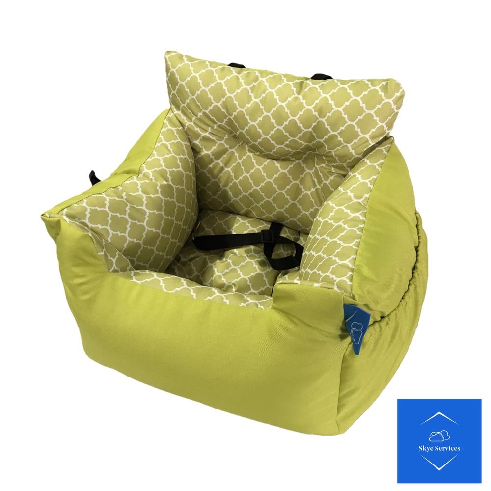 Image of Skye Services Waterproof Dog Car Seat With Removable Cushion Pillow Booster Seat