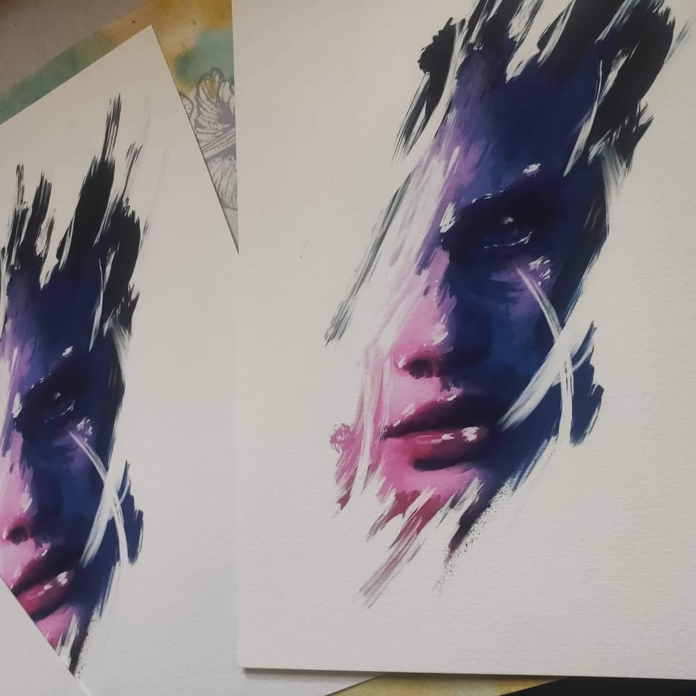 purple face limited prints