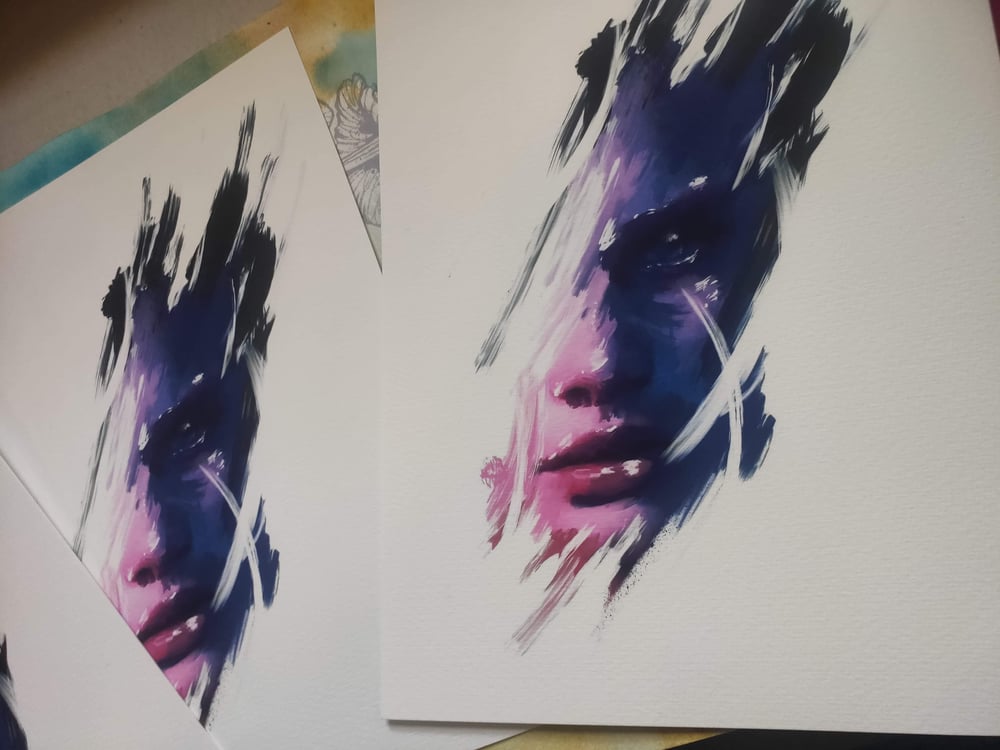 purple face limited prints