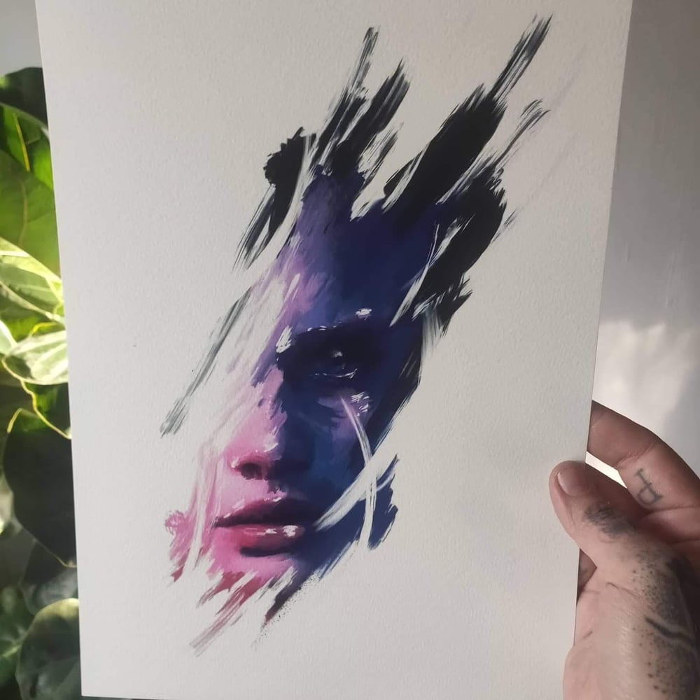 purple face limited prints