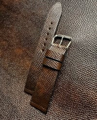 Image 1 of Russian grain Chocolate Brown Museum Watch Strap