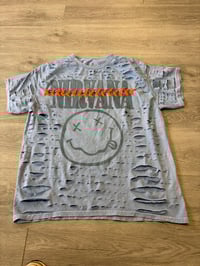 Large Nirvana orange side2side lace destroyed 