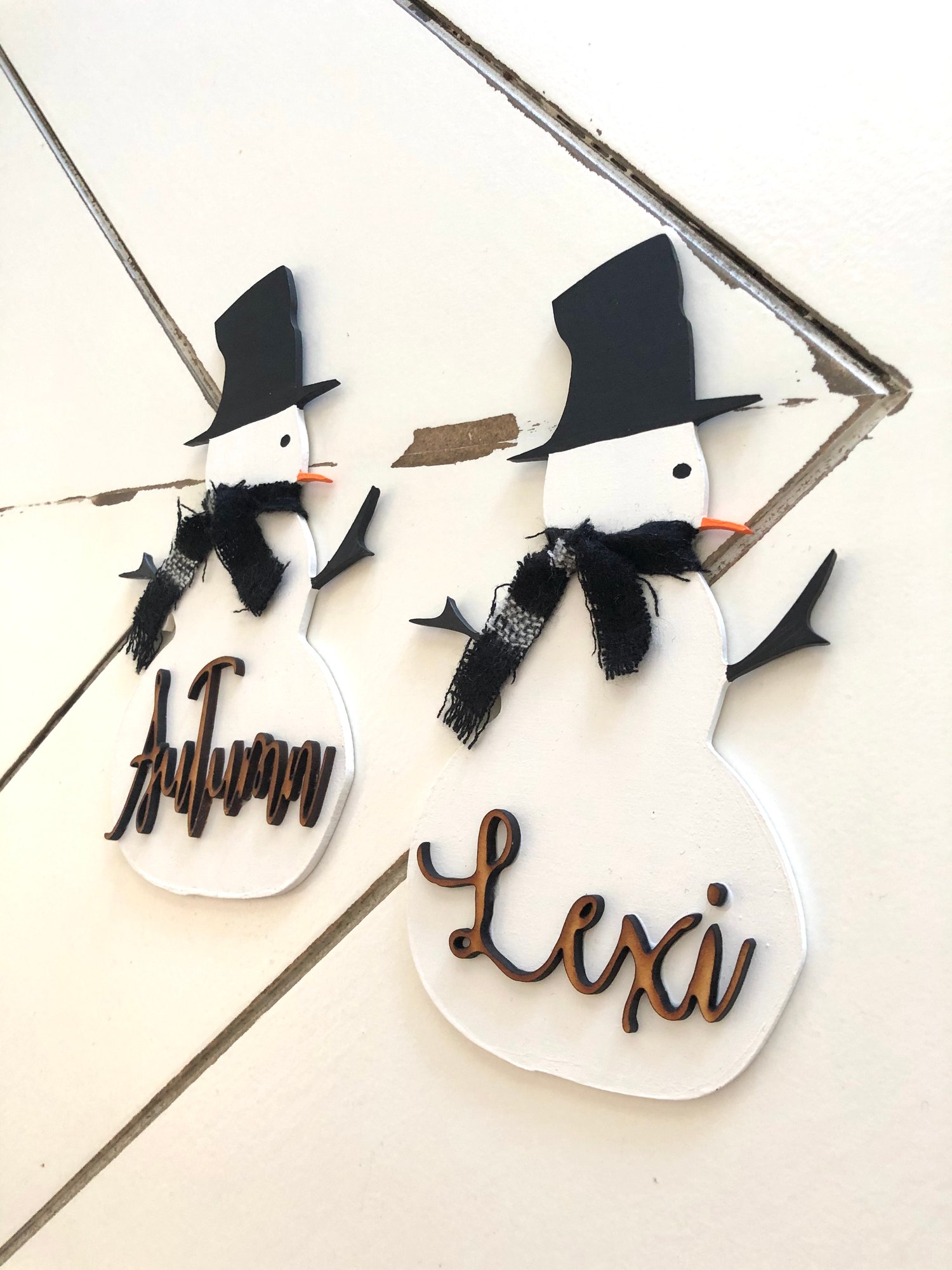 Image of Finished Stocking Tags, Gift Tags, Ornaments or Place Setting Tags