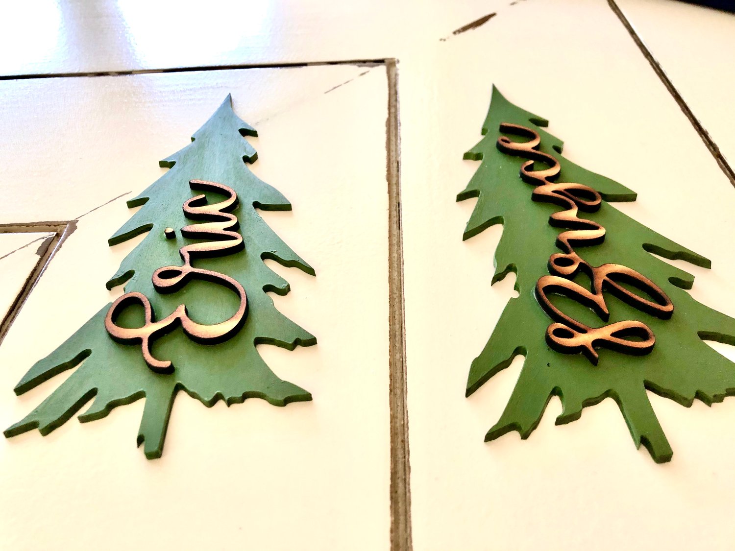 Image of Finished Stocking Tags, Gift Tags, Ornaments or Place Setting Tags