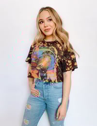 Don't Stop Believing Bleached Graphic T-shirt 