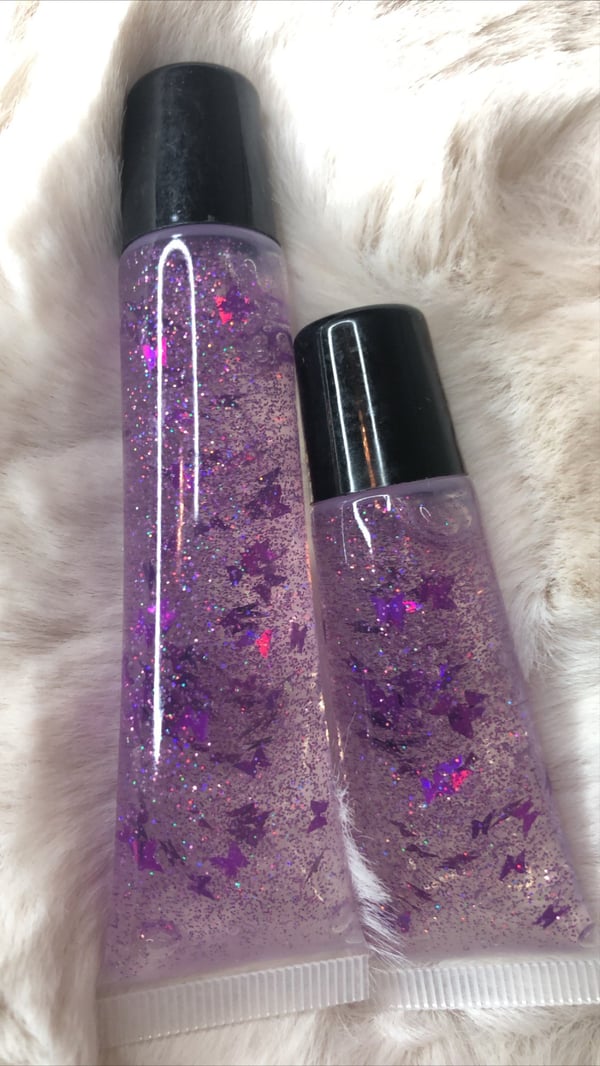 Image of 2 Purple Butterfly Lip Gloss