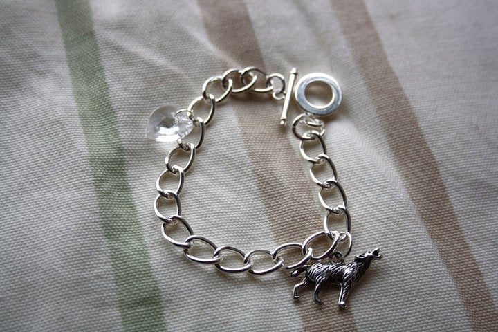 Image of Twilight themed; *Eclipse* based Charm bracelet Edward/ Jacob