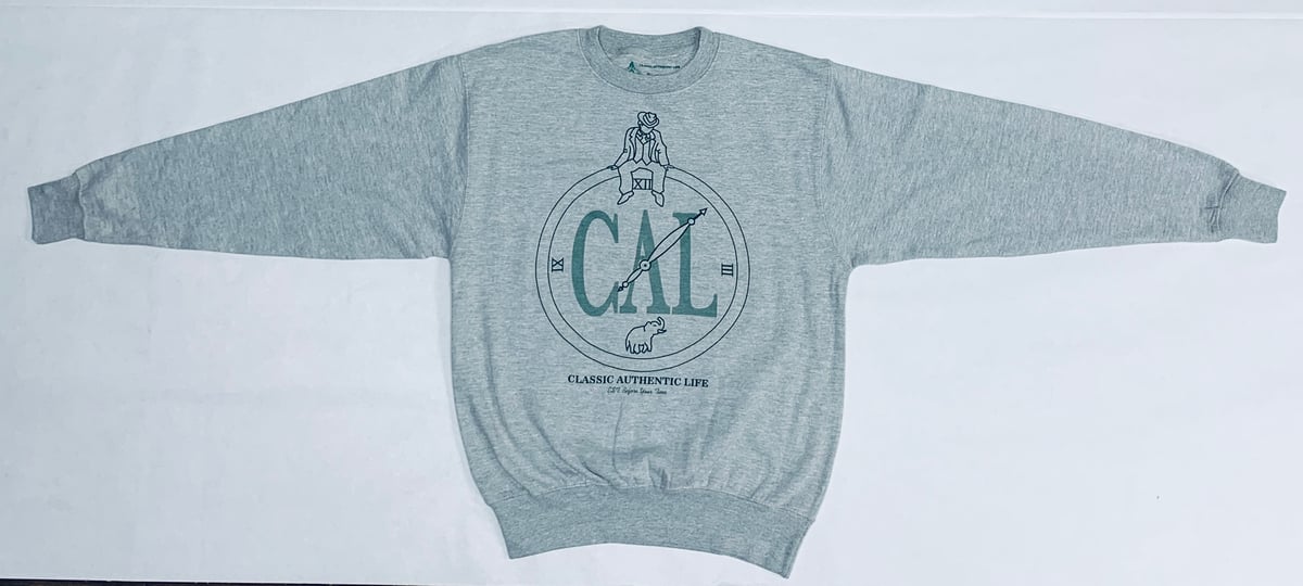 Image of CAL Signature Crew Neck Grey/Green 