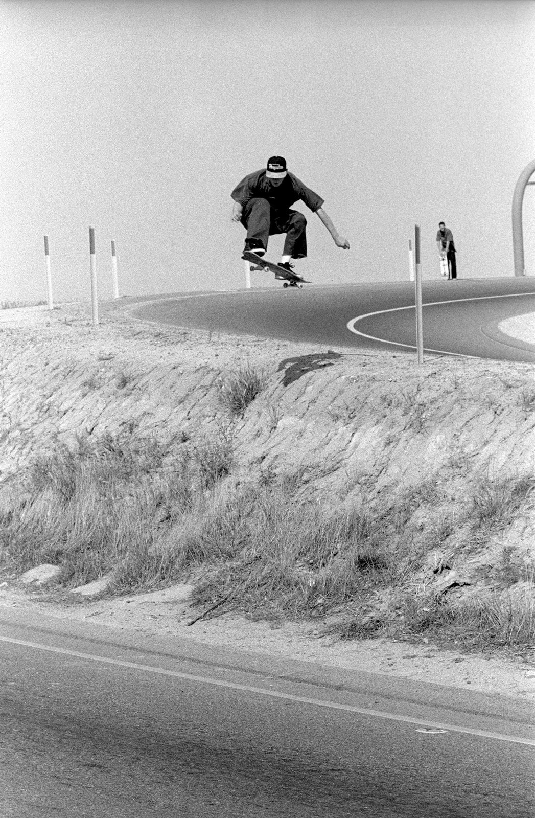 Alan Petersen, HWY 99 California, skating with Ivan Perez 1992 by Tobin  Yelland