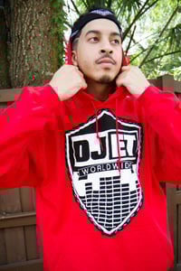 DJ ET Worldwide Red, Black & White Hoodie