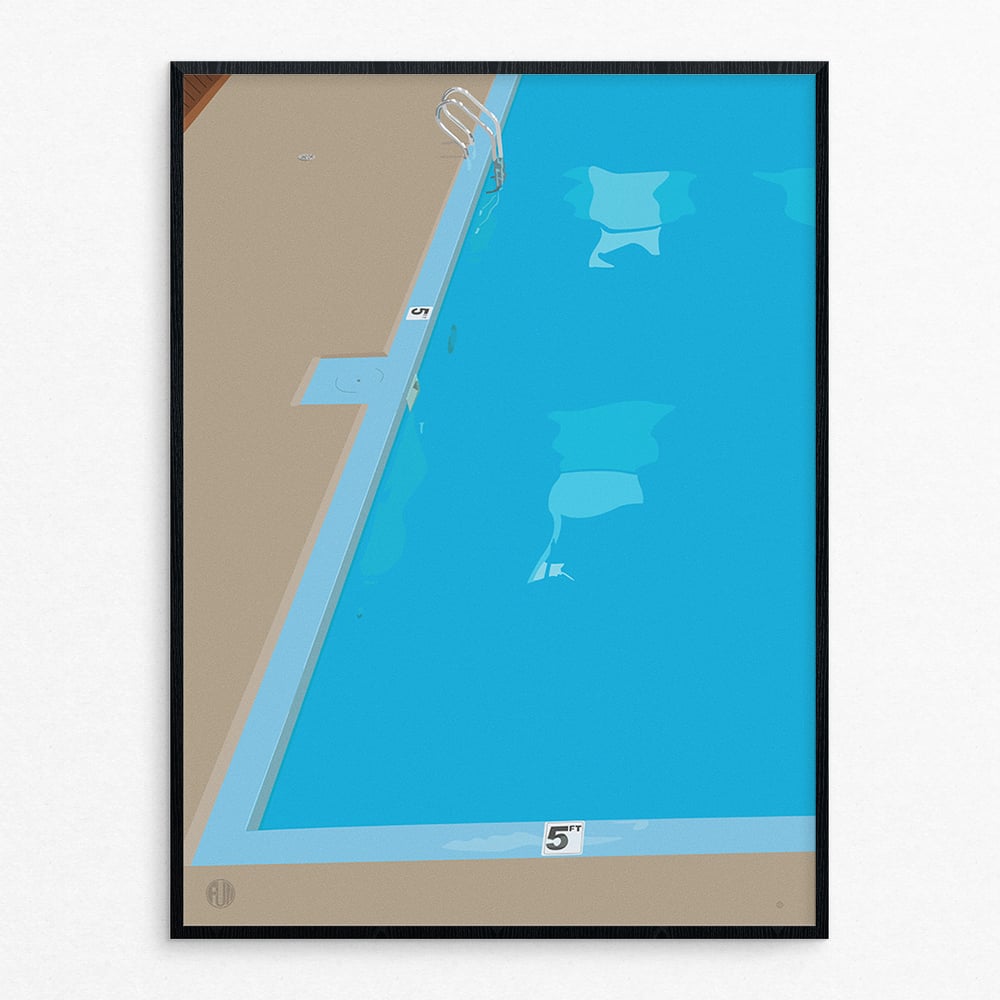 Image of Raul loves the pool - Print
