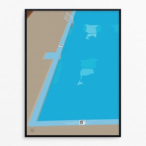 Image of Raul loves the pool - Print