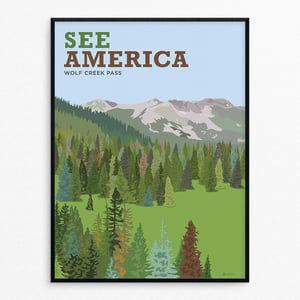 Image of See America: Wolf Creek Pass - Print