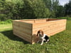 Hand crafted 100% cedar garden box 4’ x 8’ x 22"