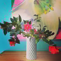 Tall Gray Vase
