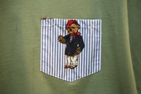 Image 4 of Olive Green Teddy Bear Pocket Tee Shirt
