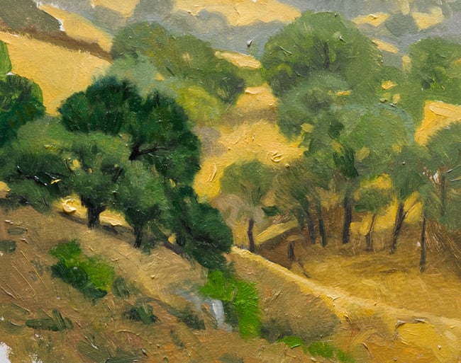 Hillside with Oaks