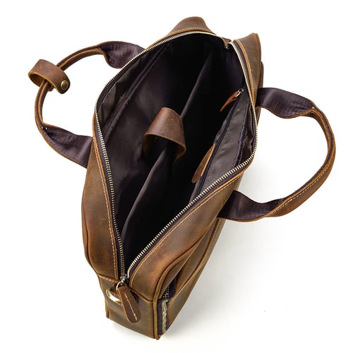 Image of Handmade Vintage Leather Mens Briefcase, Laptop Bag, Messenger Bag LF3319