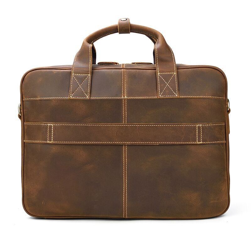 Handmade Vintage Leather Mens Briefcase, Laptop Bag, Messenger Bag ...