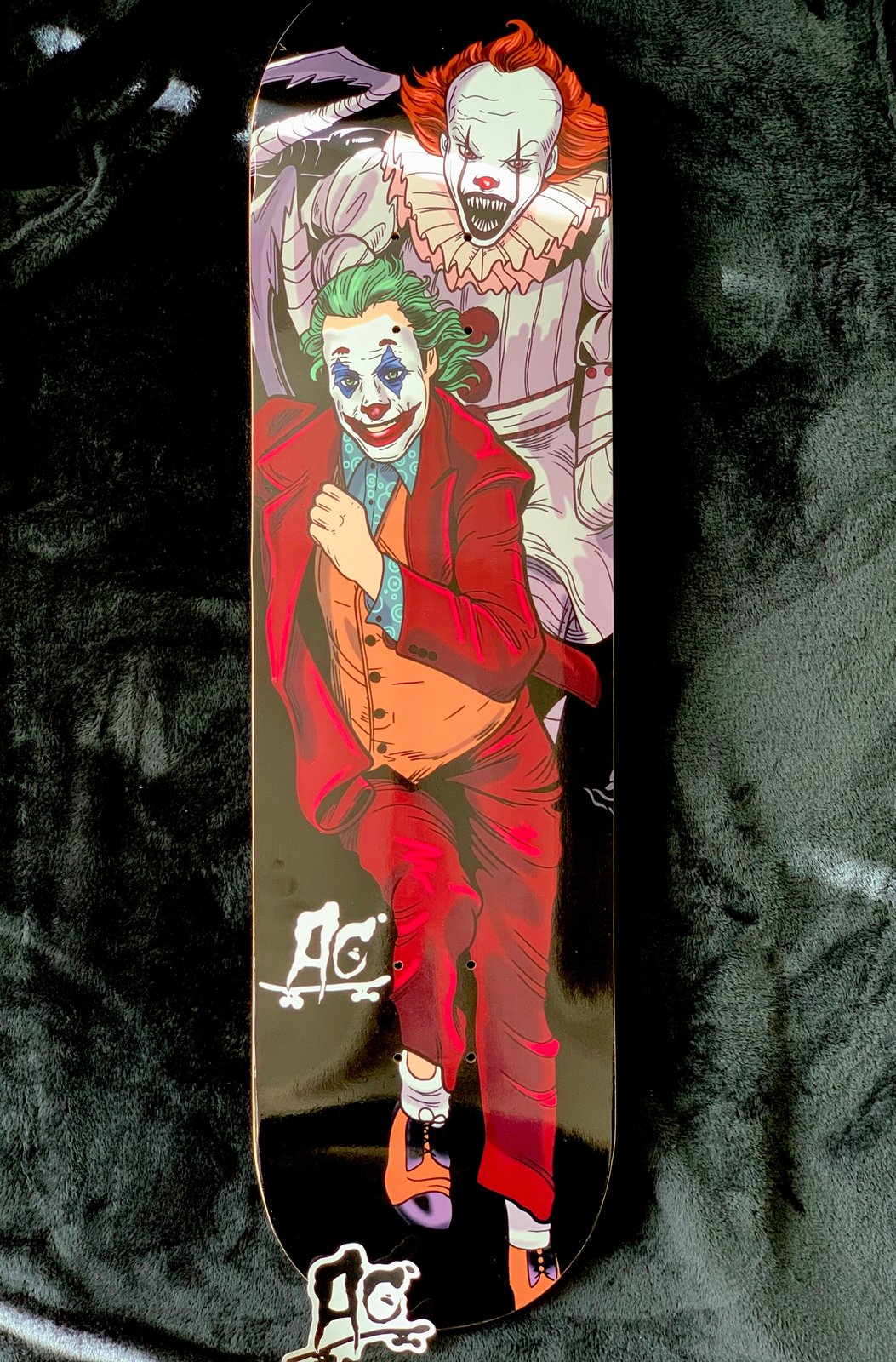 pennywise with skateboard