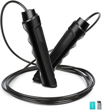 FUNDE-ROD Jump Rope, Jump Rope Women, Tangle-Free with Ball Bearings Speed Jumping Rope for Exercise