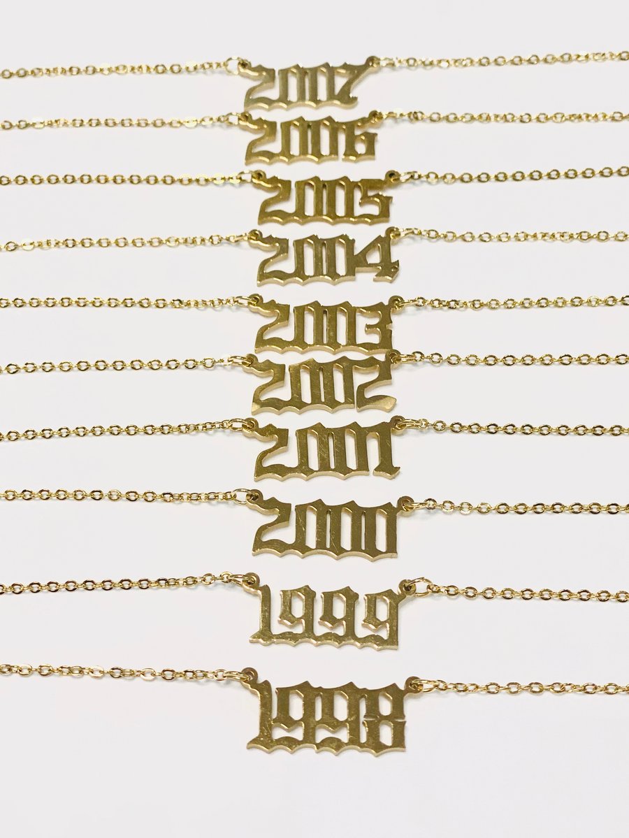 Image of Gold Year Necklace