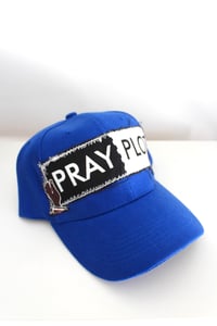 Image of post up baseball cap in blue