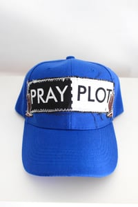 Image of post up baseball cap in blue