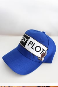 Image of post up baseball cap in blue