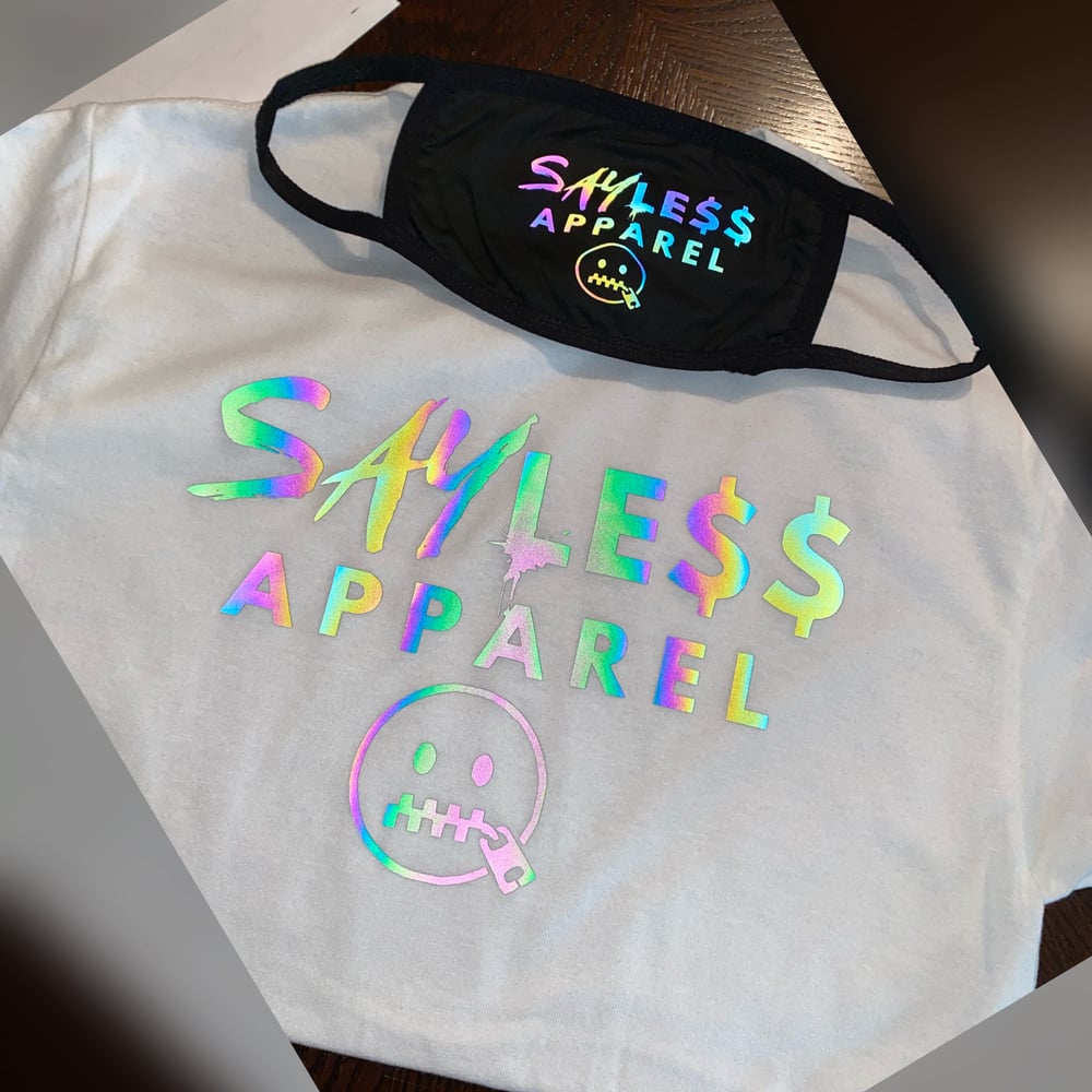 Say Less Pray More (Silver Reflective) T Shirt | SayLess Apparel