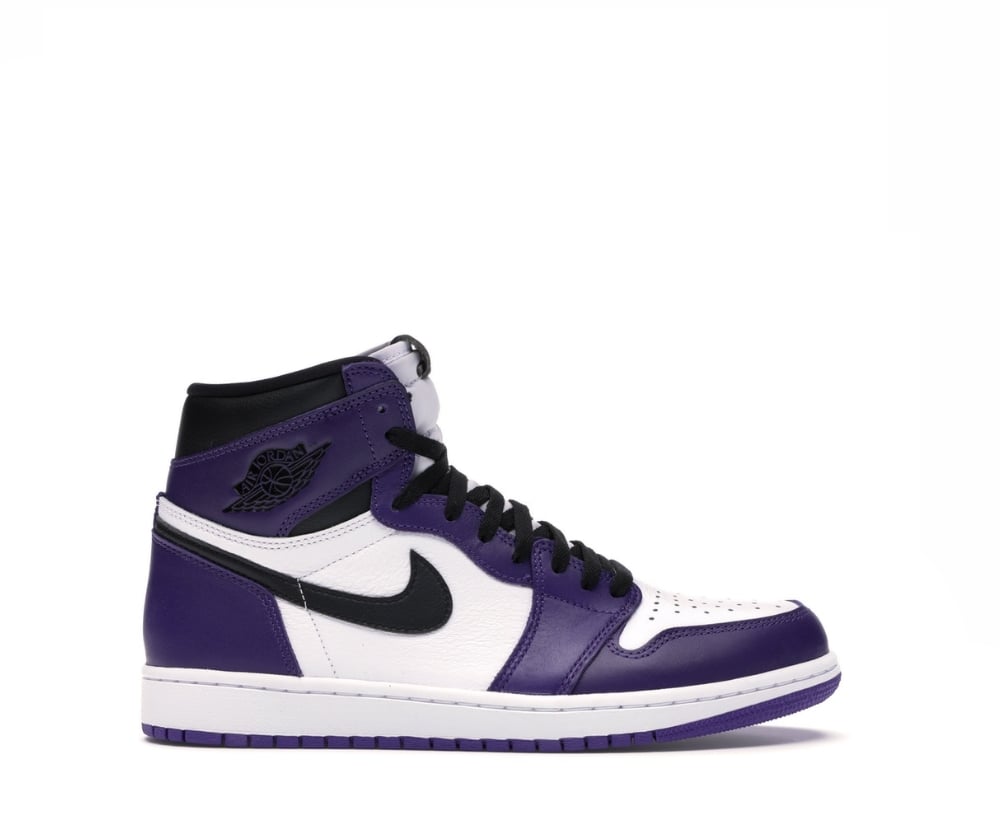 Image of NIKE AIR JORDAN 1 RETRO COURT PURTPLE WHITE 555088-500