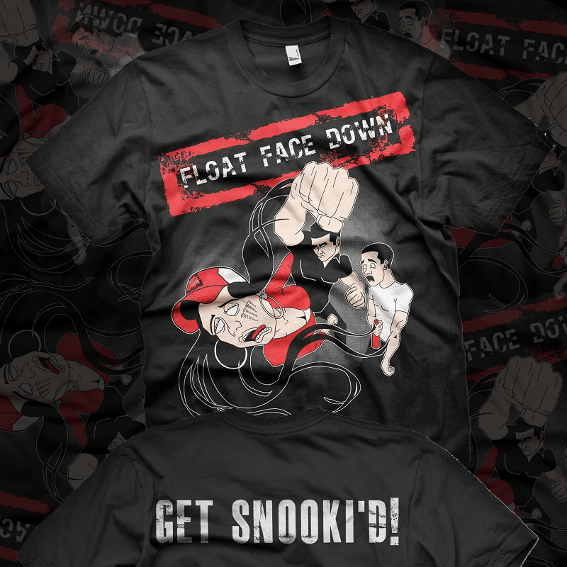 Float Face Down Merch — Float Face Down "Get Snooki'd!" tshirt