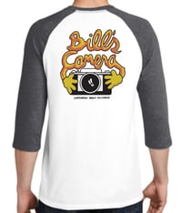 Image 2 of Raglan 3/4 Sleeve Vintage Logo Tee
