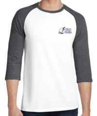 Image 1 of Raglan 3/4 Sleeve Vintage Logo Tee