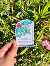 December Birth Month Flower Waterproof Vinyl Sticker 