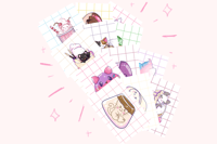 Image 1 of Sweet Cats (Chats desserts) A6 Prints