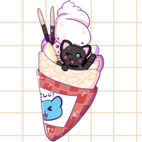 Image 3 of Sweet Cats (Chats desserts) A6 Prints