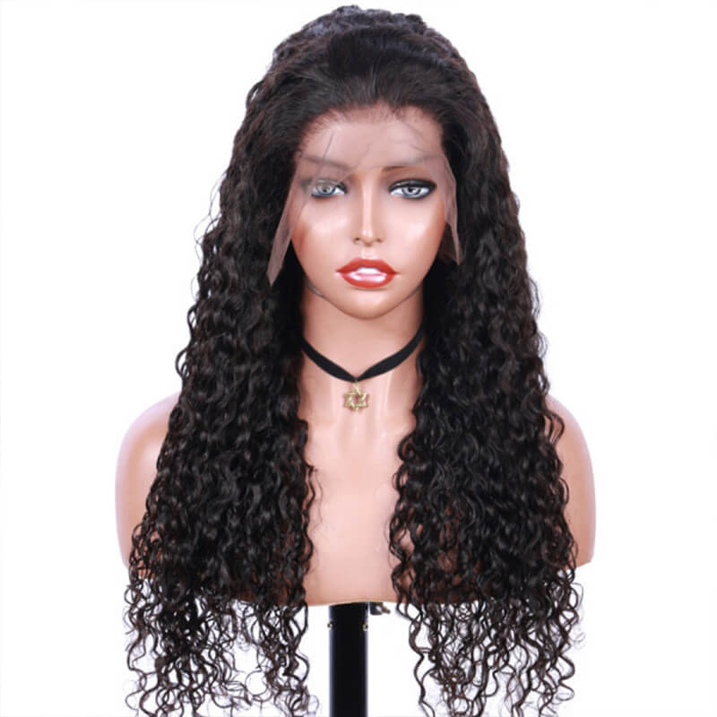 Image of Jerry Curly Virgin Human Hair Lace Front Wigs