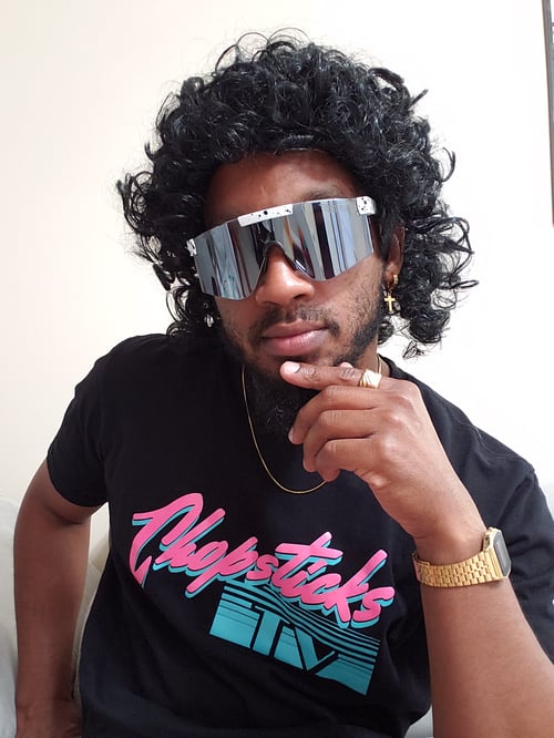 Image of Black Retro ChopsticksTv