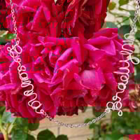 Double Script Necklace