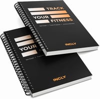 INCLY 2 Pack Fitness Journal Workout Planner Log Book, Gym Notbook Exercise Track for Women & Men - 