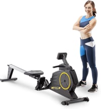 Circuit Fitness Deluxe Foldable Magnetic Rowing Machine with 8 Resistance Settings & Transport Wheel